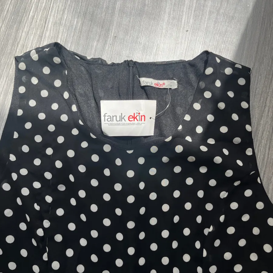 پیراهن مجلسی ترک خال خالی