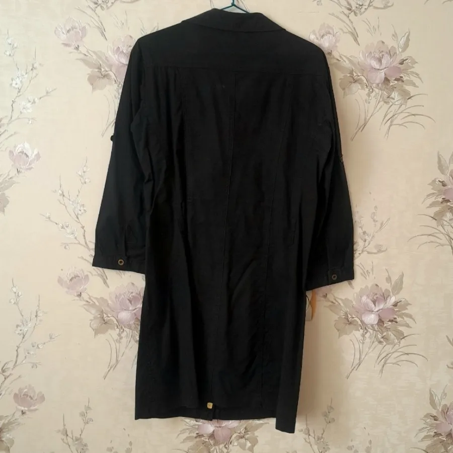 مانتو کوتاه مشکی لارا