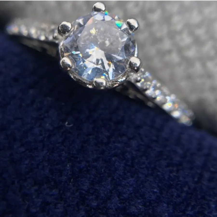 انگشتر نفره جواهری