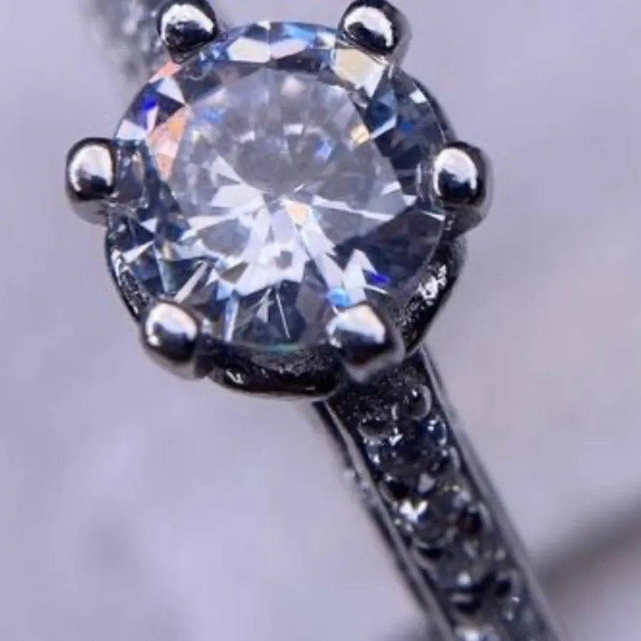 انگشتر نفره جواهری