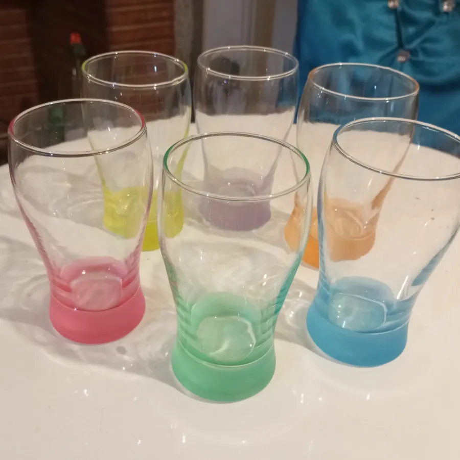 سرویس لیوان بلور رنگی