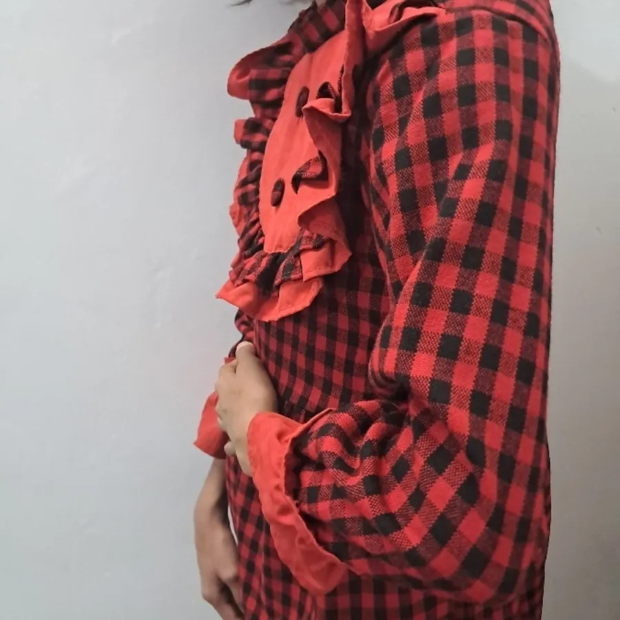 پیراهن چهارخونه پاییزه