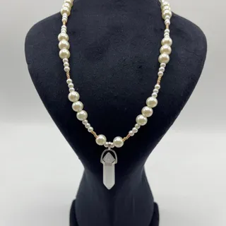 گردنبند با پلاک سنگ