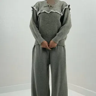 ست بافت بلوز شلوار