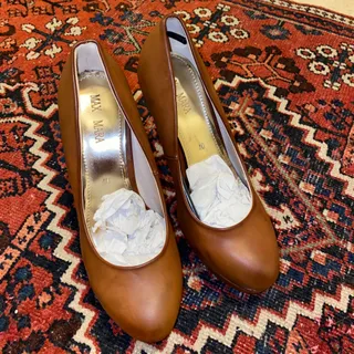 کفش پاشنه بلند قهوه ای