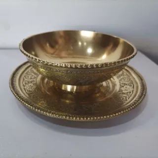 کاسه بشقاب برنجی