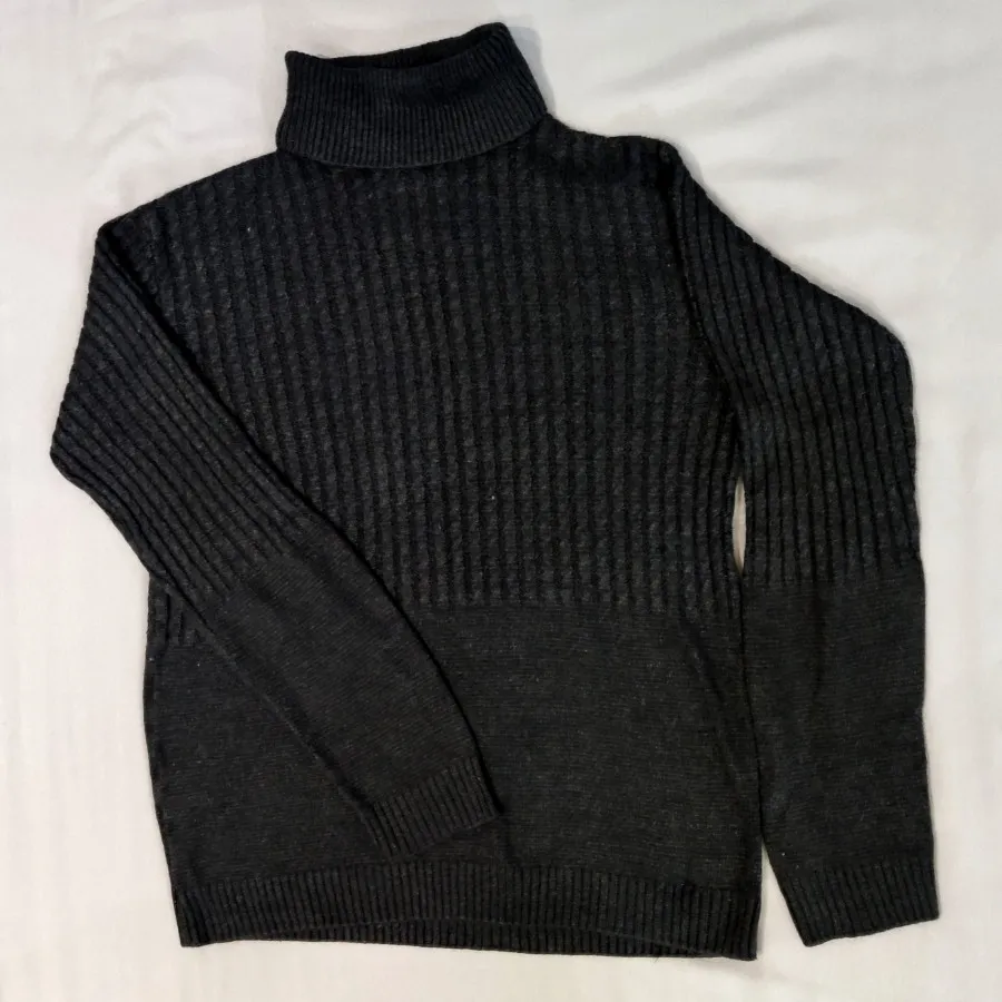 پلیور بافت ذغالی