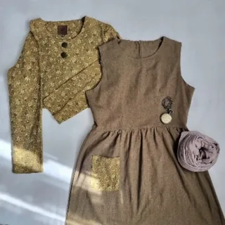 سارافن و کراپ کت سبز