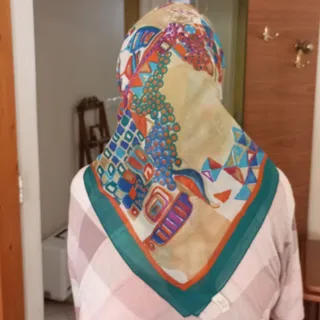 روسری حریر ایتالیایی