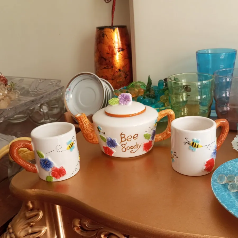 ست قوری و ماگ زنبور عسل