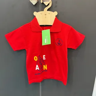 تیشرت یقه دار قرمز