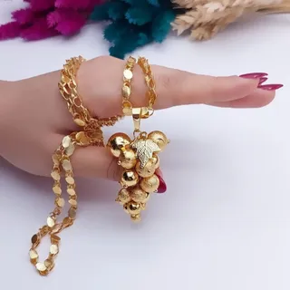 زنجیر و پلاک طرح طلا