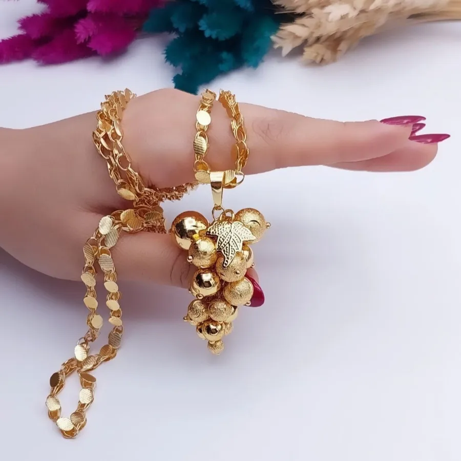 زنجیر و پلاک طرح طلا