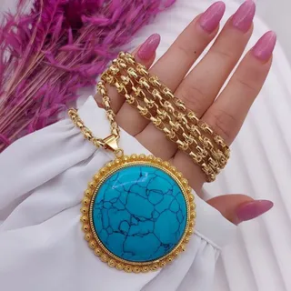 زنجیر و پلاک طرح طلا