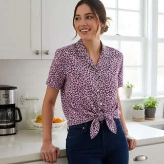 شومیز خارجی گلدار