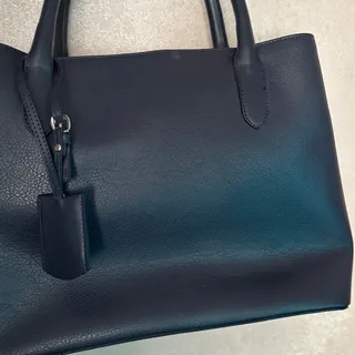 کیف بوفالو سفید سرمه ای