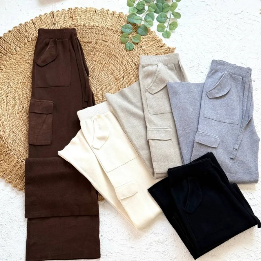 شلوار بگ بافت گرم