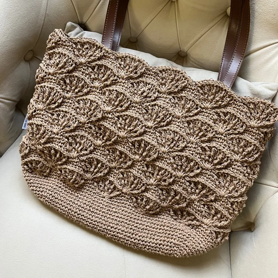 کیف رافیا بادبزنی