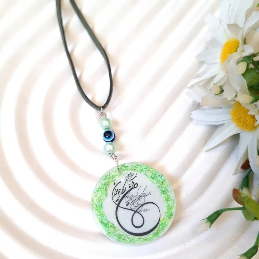 آویز ماشین رزینی سبز