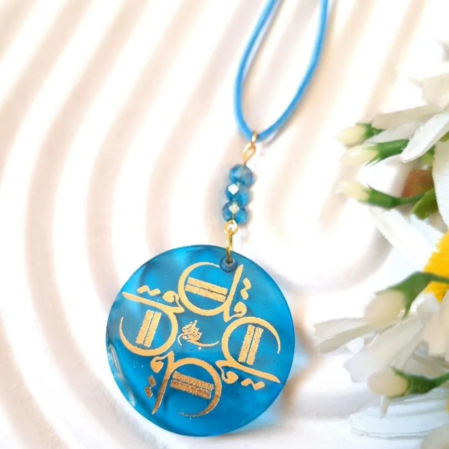 آویز ماشین چهارقل آبی