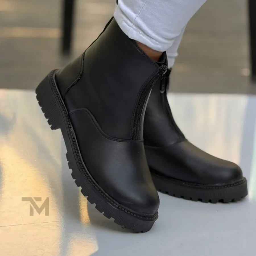 نیمبوت جلو زیپ شیک زنانه