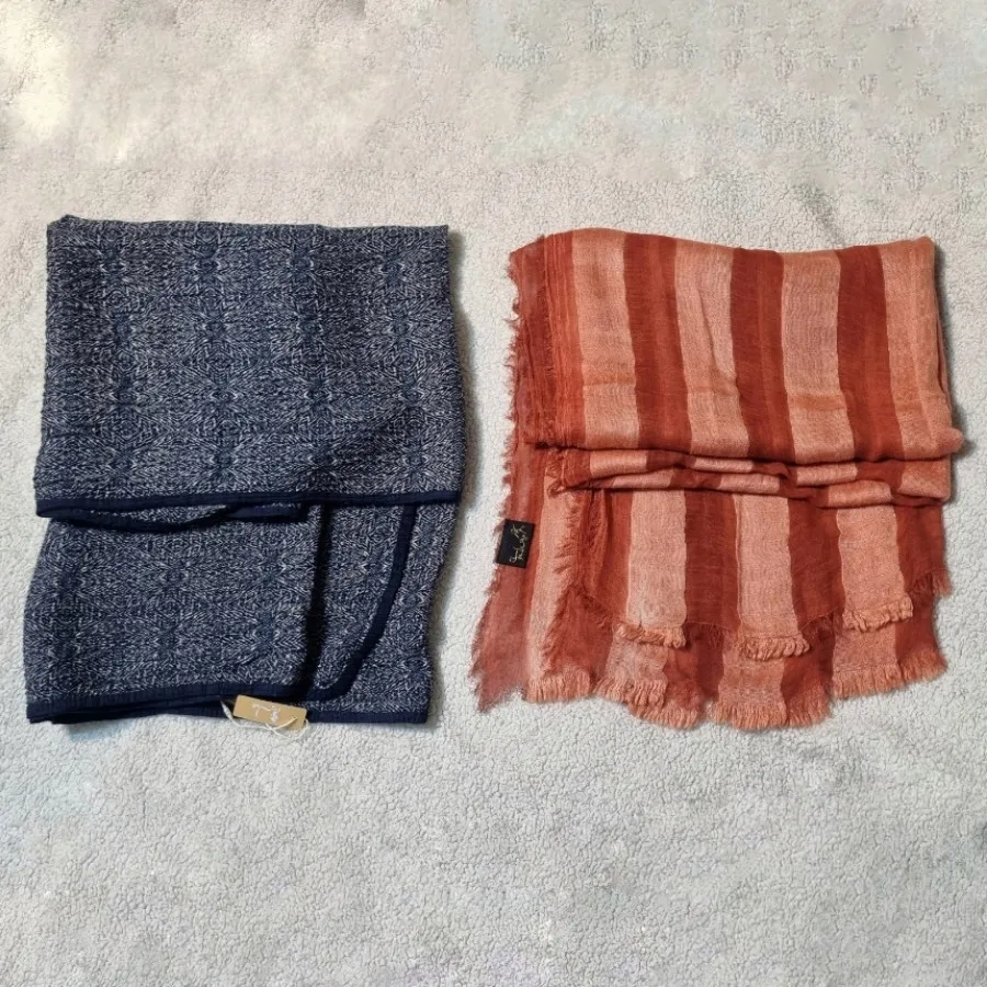دو عدد شال نخی
