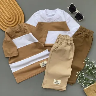 تیشرت شلوارک رینگی کتان