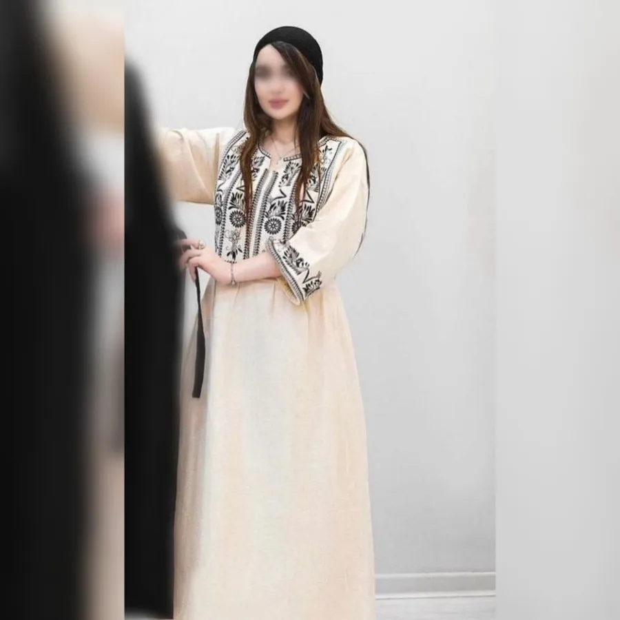 پیراهن لینن پاییزه