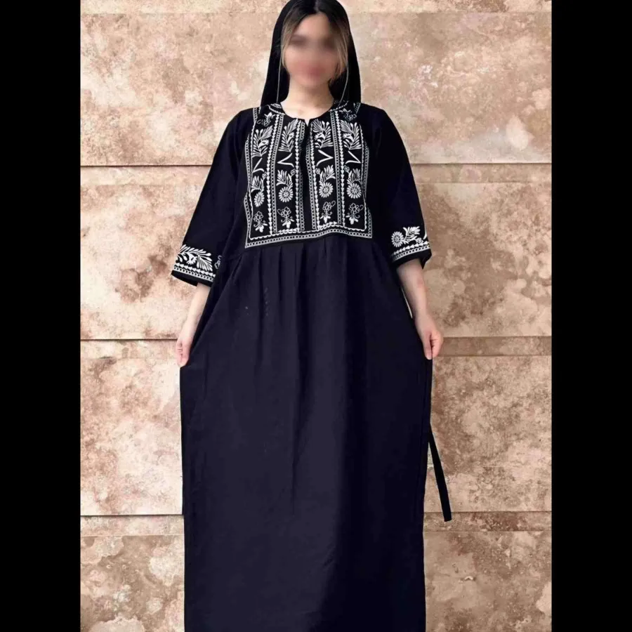 پیراهن لینن پاییزه