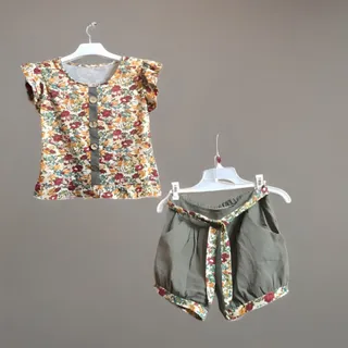 ست تاپ شلوارک زنانه