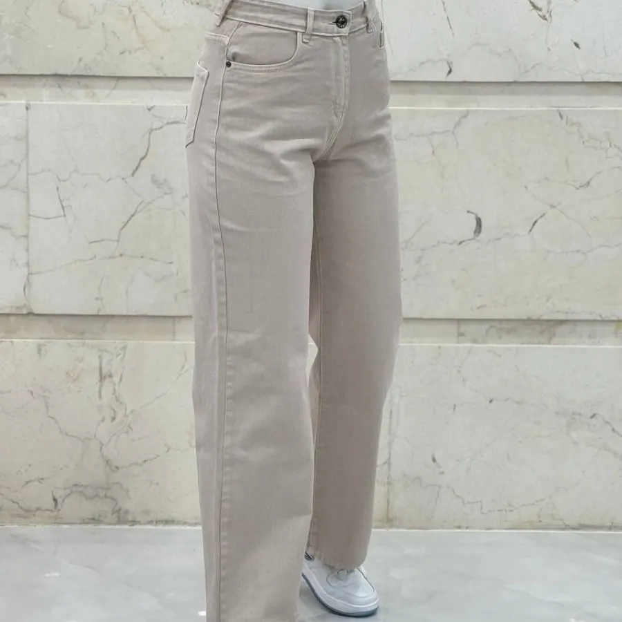 شلوار بگ کتان