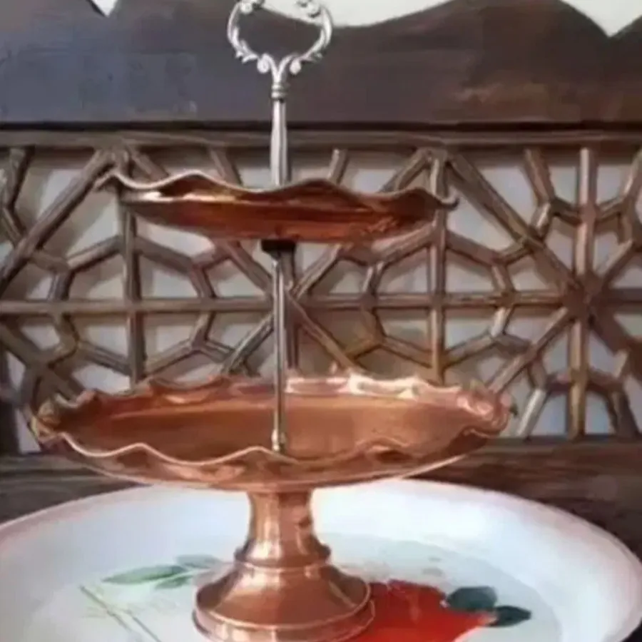 شیرینی خوری مسی چکشی زنجا