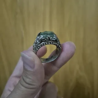 انگشتر نقره 925 سنگ زمرد
