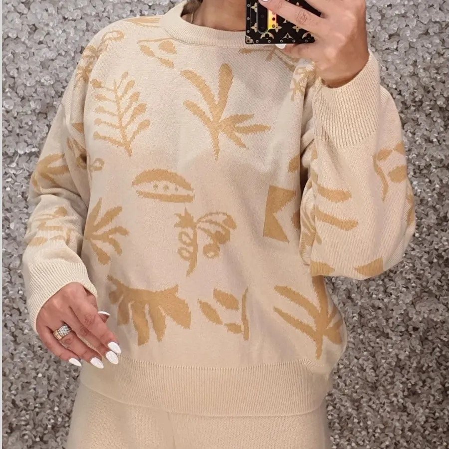 ست بلوز و شلوار بافت