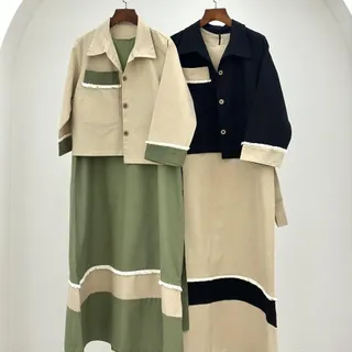 ست سارافون وکت سبز روشن