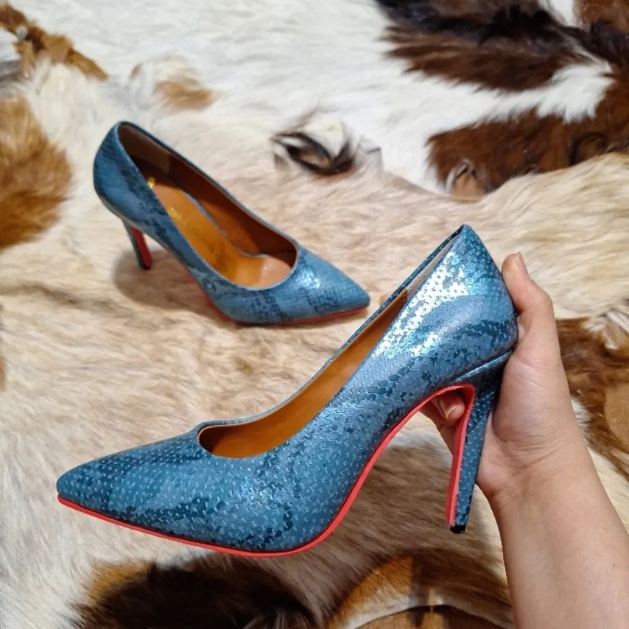 کفش پاشنه بلند پوست ماری