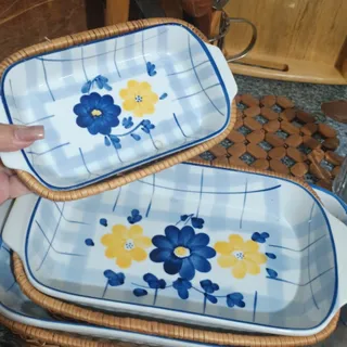 ظرف سه تکه گل پنبه ای