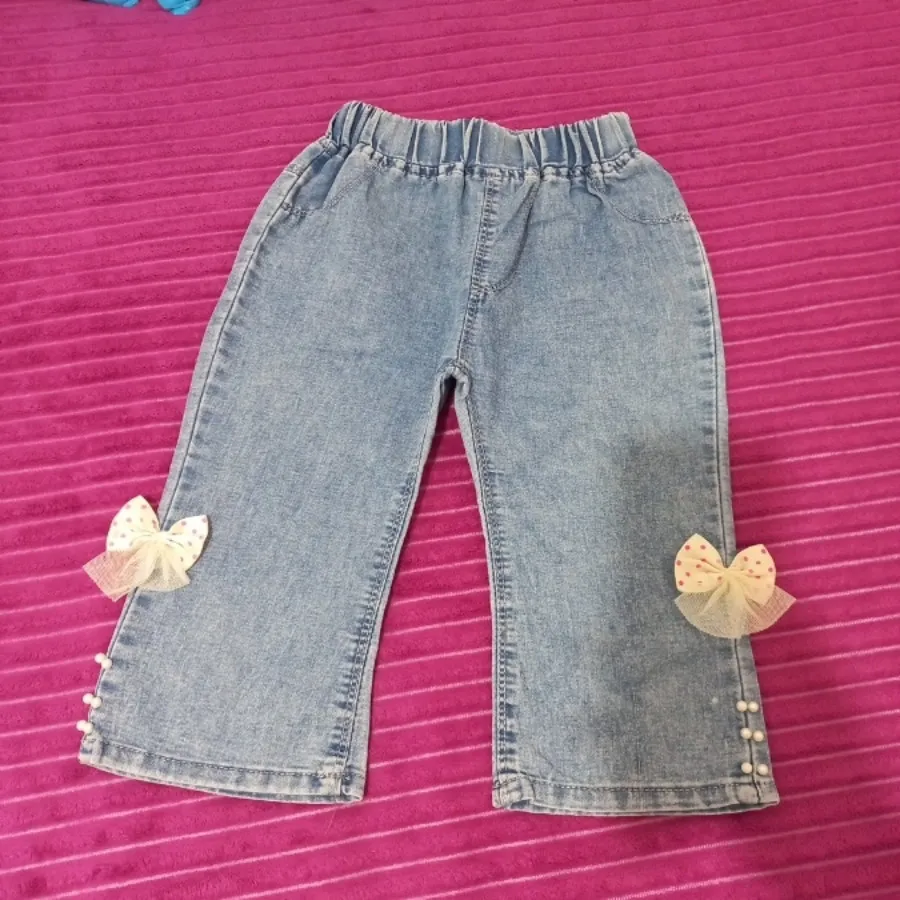 شلوارک بچگانه جین کاغذی