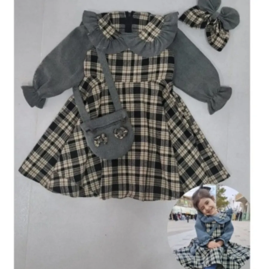 پیراهن دخترانه پاییز ستیا