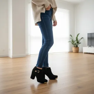 نیم بوت مخمل