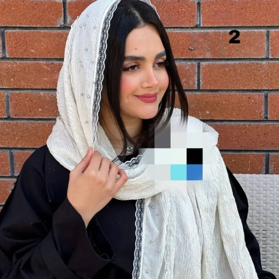 شال پفکی مرواریدی