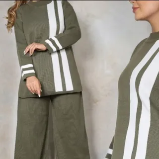 ست بافت پیرهن شلوار زنانه