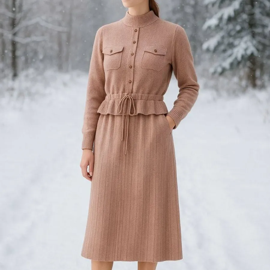 پیراهن بافت بلند گرم