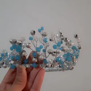 تاج نقره آبی