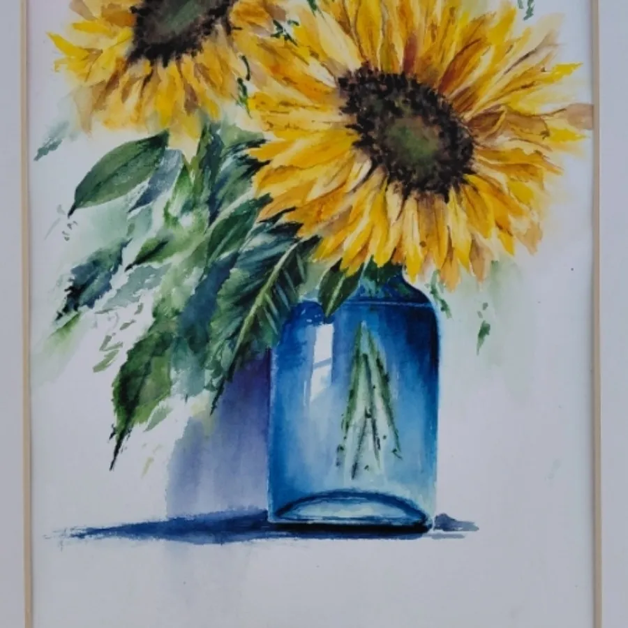 تابلو گل آفتاب گردان