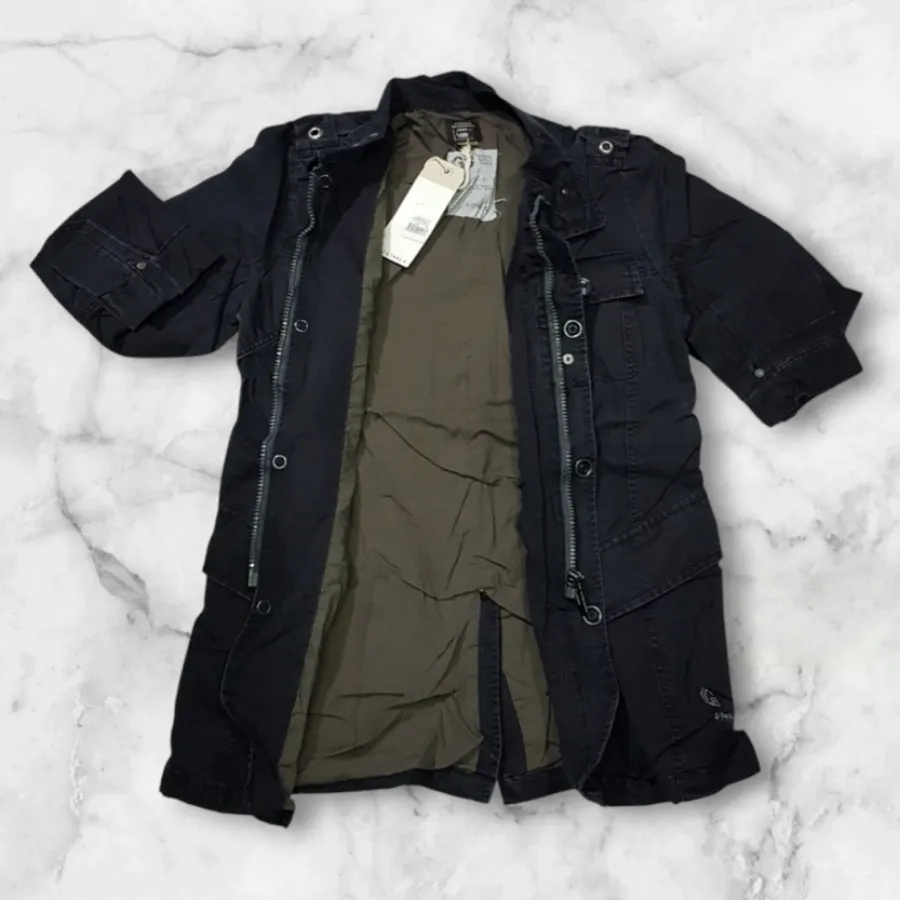 کاپشن نیمه اور کتان مشکی