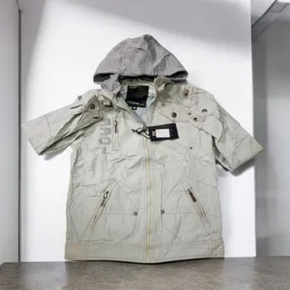 کاپشن کتان کلاهدار خارجی