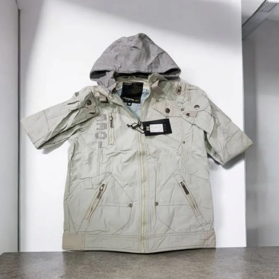 کاپشن کتان کلاهدار خارجی