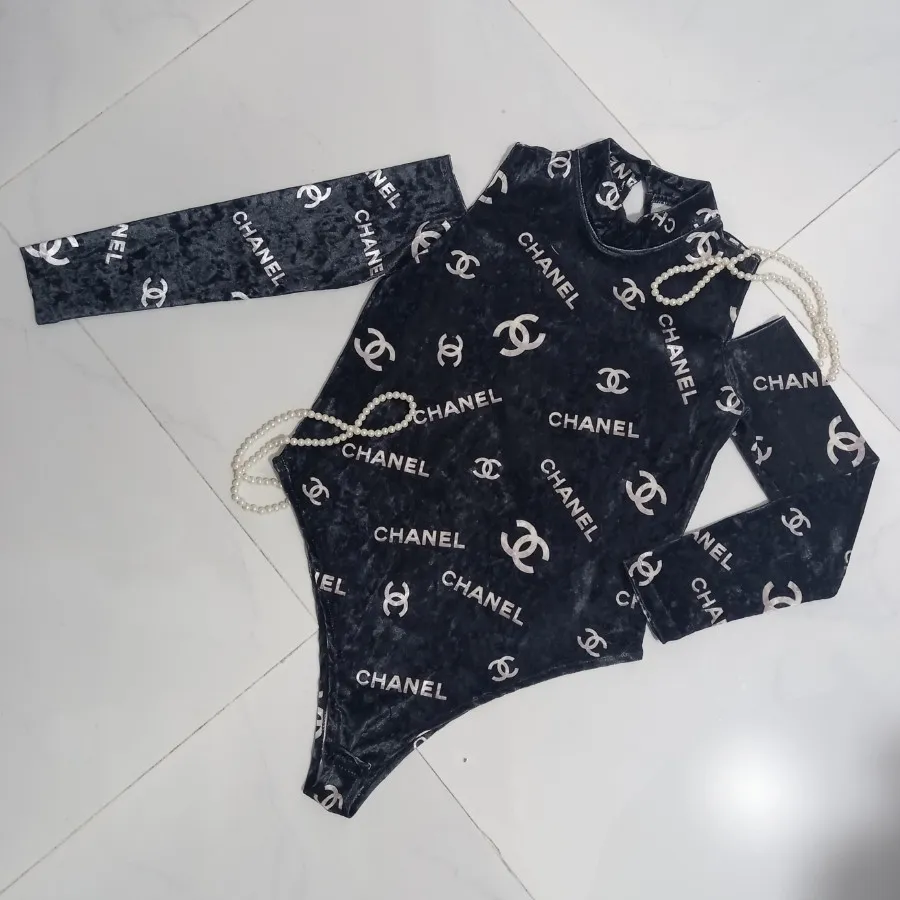 بادی مخمل طرح CHANEL