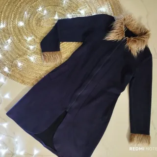 مانتو مخمل سوییت خزدار